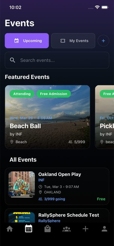 App screen