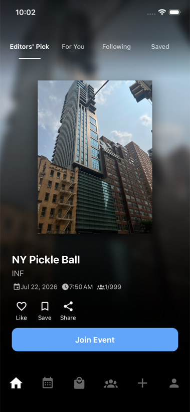 App screen